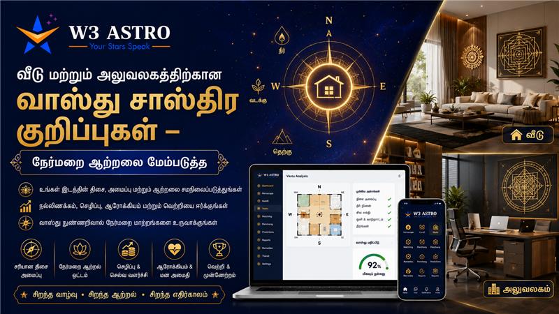 வீடு மற்றும் அலுவலகத்திற்கான வாஸ்து சாஸ்திர குறிப்புகள் – நேர்மறை ஆற்றலை மேம்படுத்த